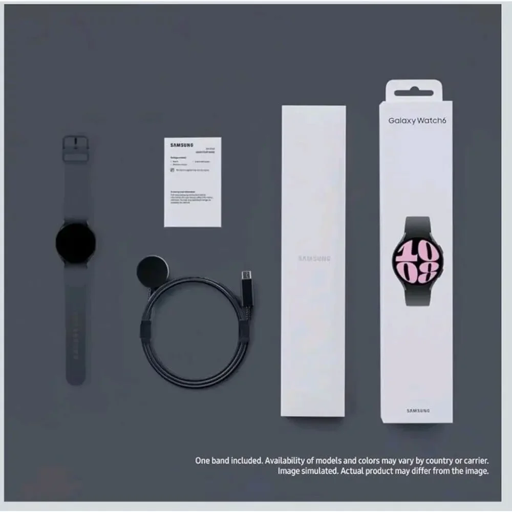 New Samsung Galaxy Watch 6 44 mm (Graphite) Bluetooth-Sealed Style BESPOKE